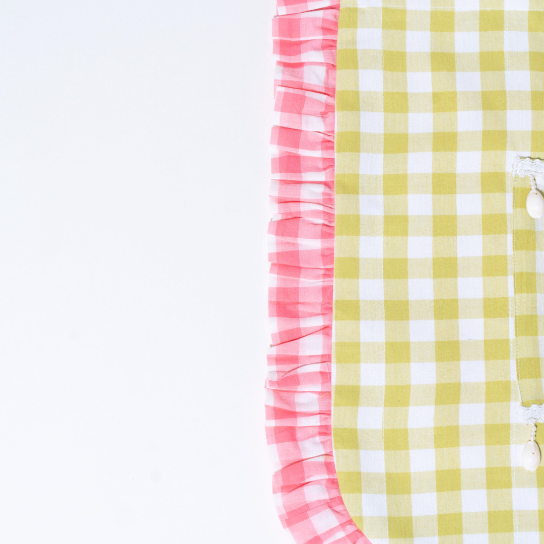 Flamingo Flirt | Gingham Tote