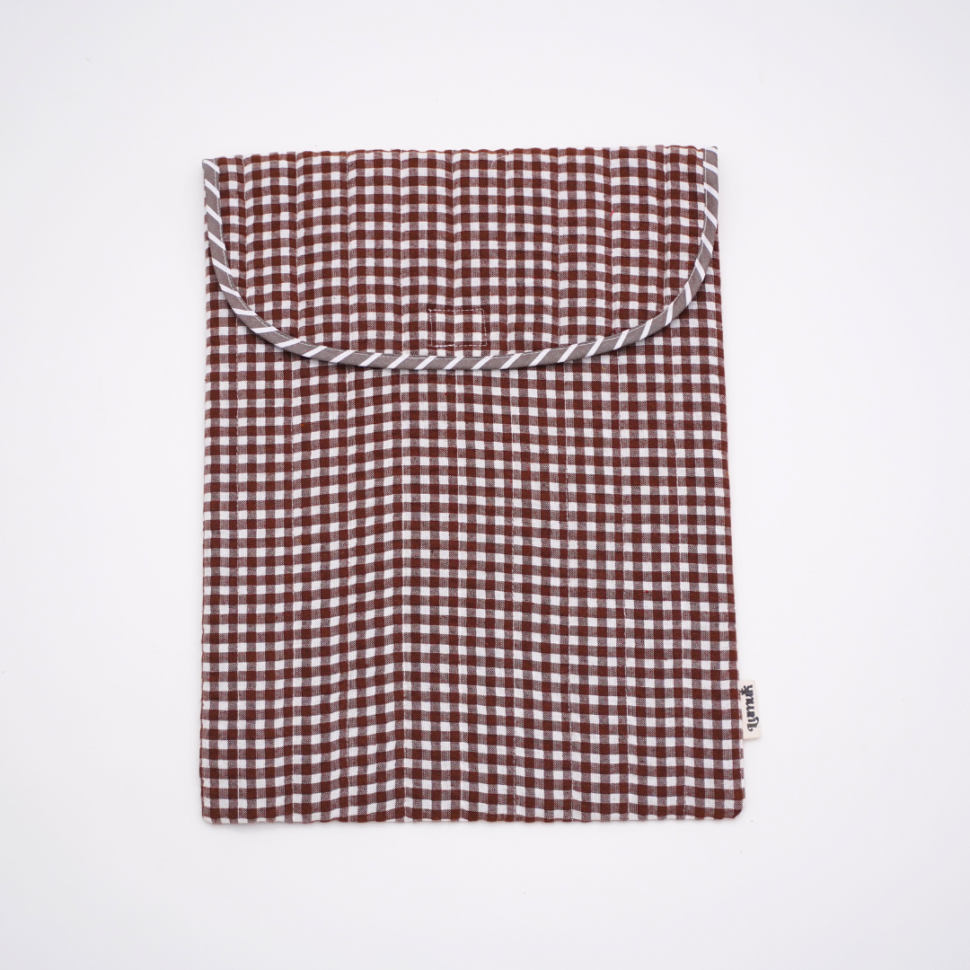 Mocha Check Sleeve