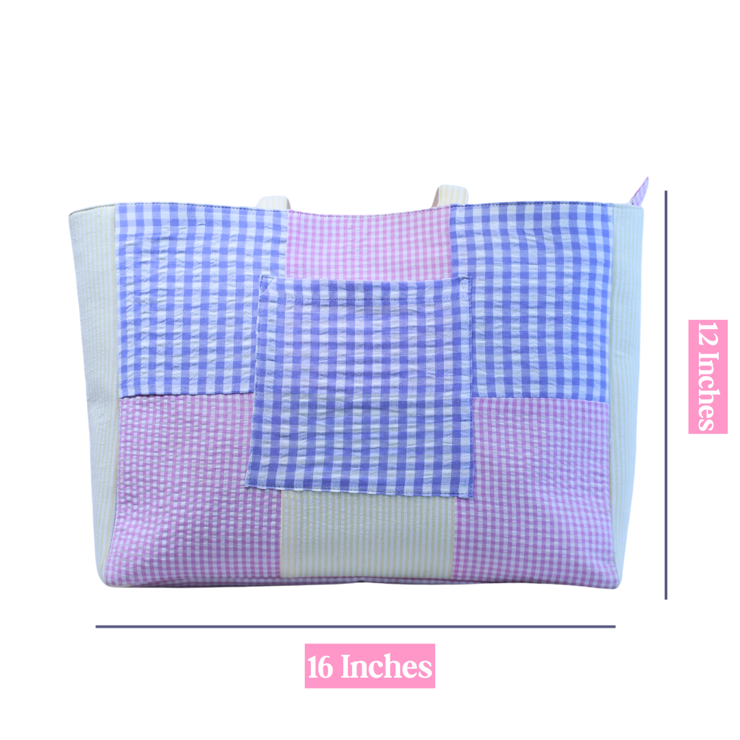 Sunset Bloom Tote Bag | Patch it Up