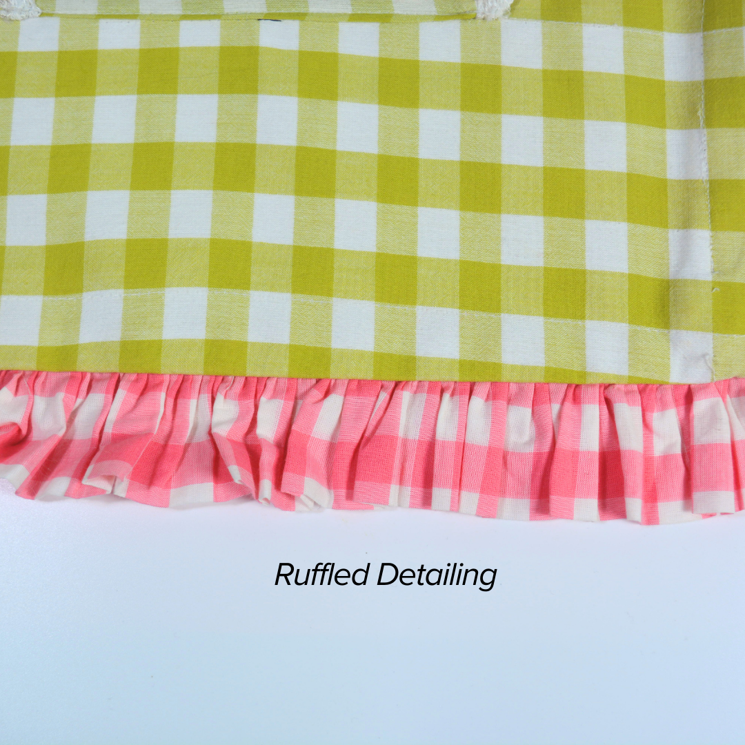 Flamingo Flirt | Gingham Tote