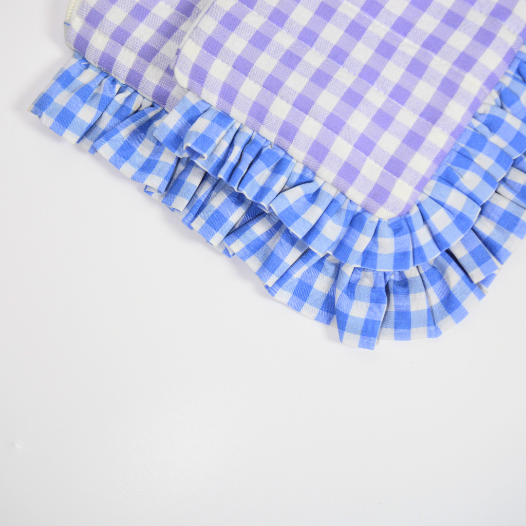 Twilight Pouches | Quilted Ruffle Pouch Set