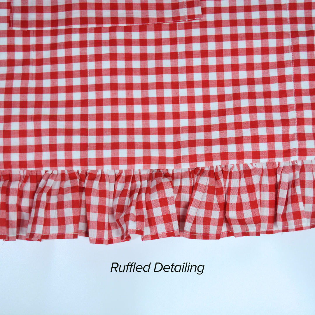 Ruby Ruffles | Gingham Tote
