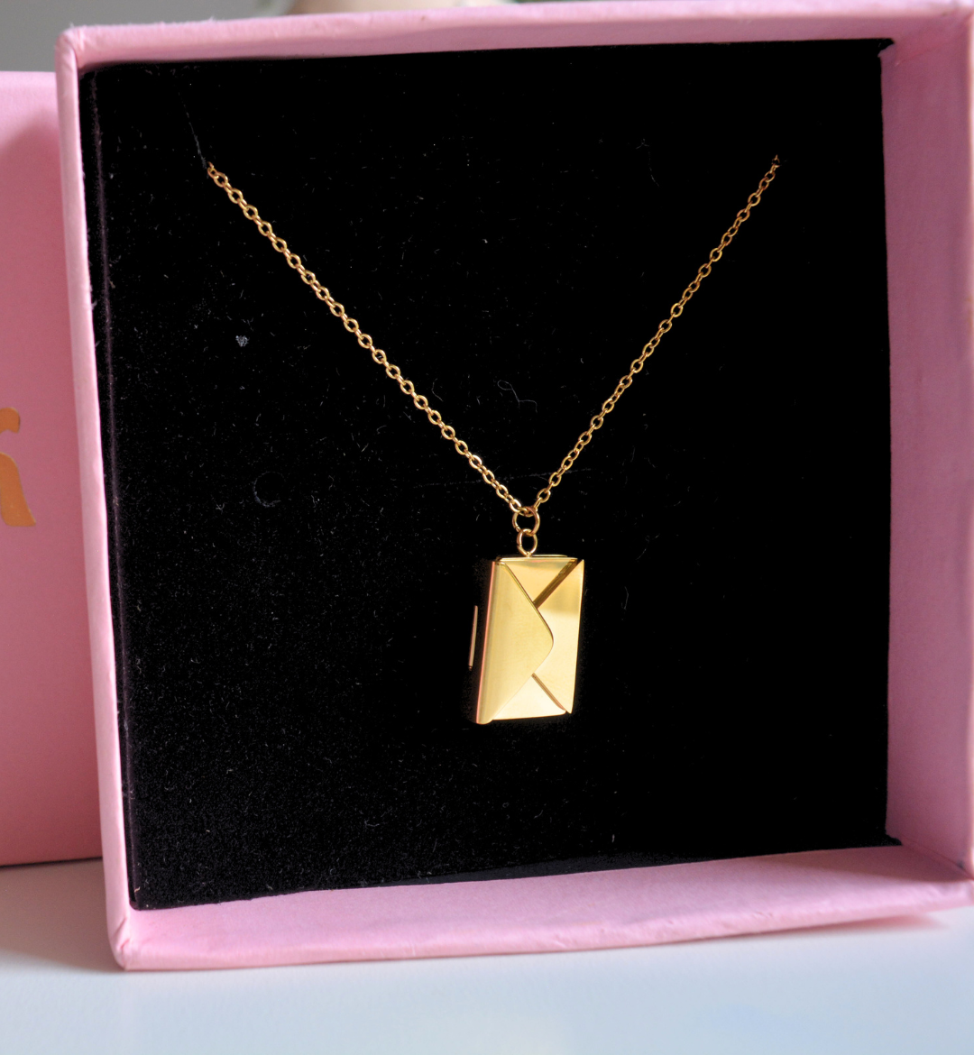 Envelope Love Locket Necklace