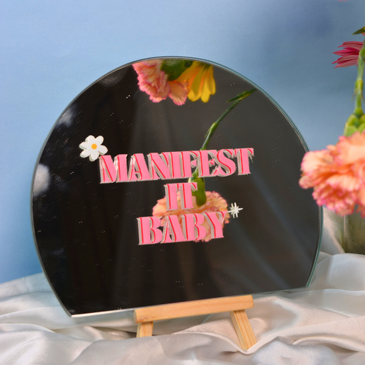 Manifest it | Dome Affirmation Mirror