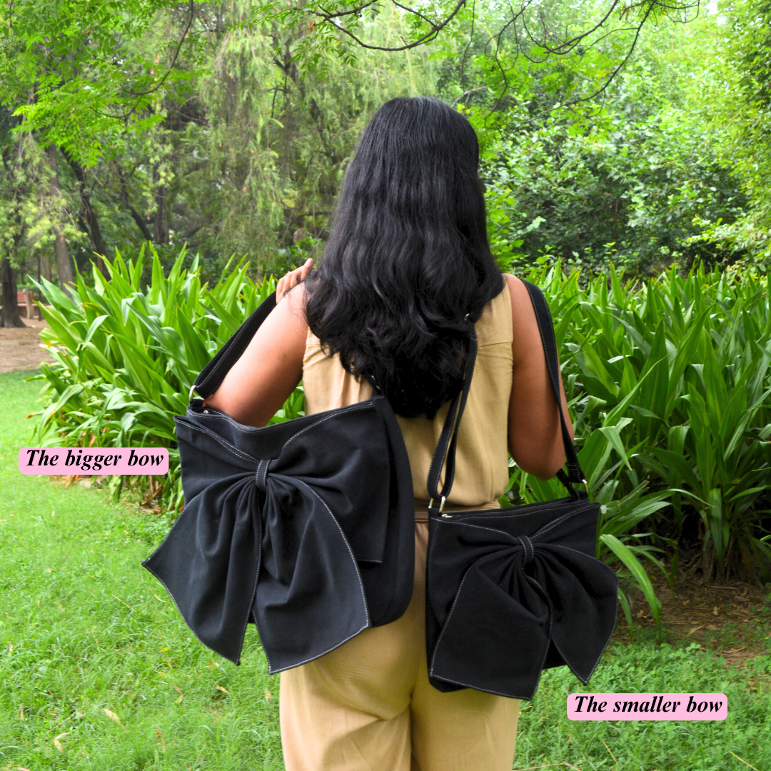 Big Knot It Bag | 15-inch Laptop Canvas Tote with Bow Detail