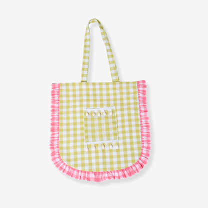 Flamingo Flirt | Gingham Tote