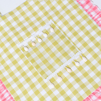 Flamingo Flirt | Gingham Tote