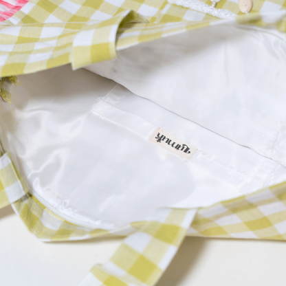Flamingo Flirt | Gingham Tote