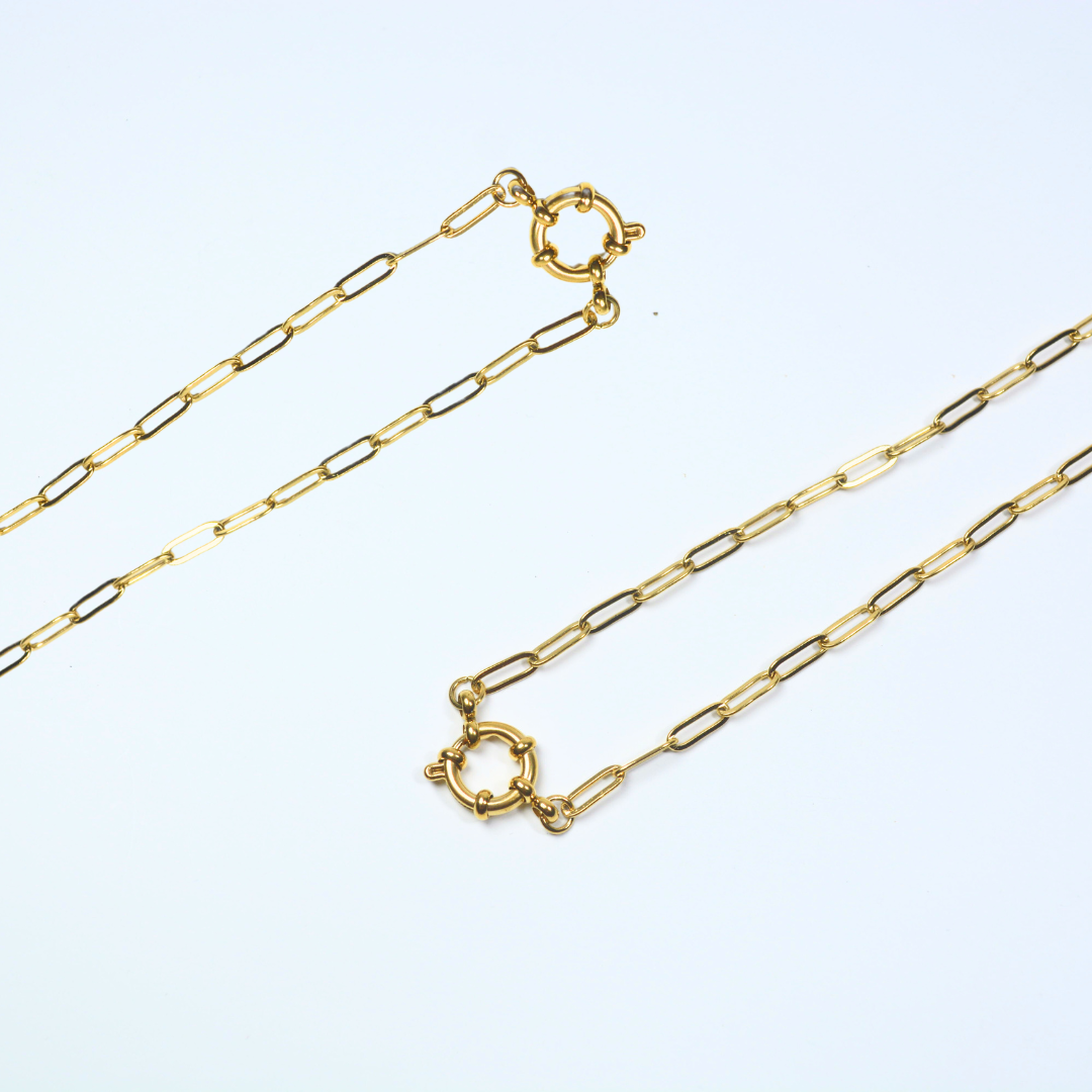 Paperclip Chain | 18k Gold Plated