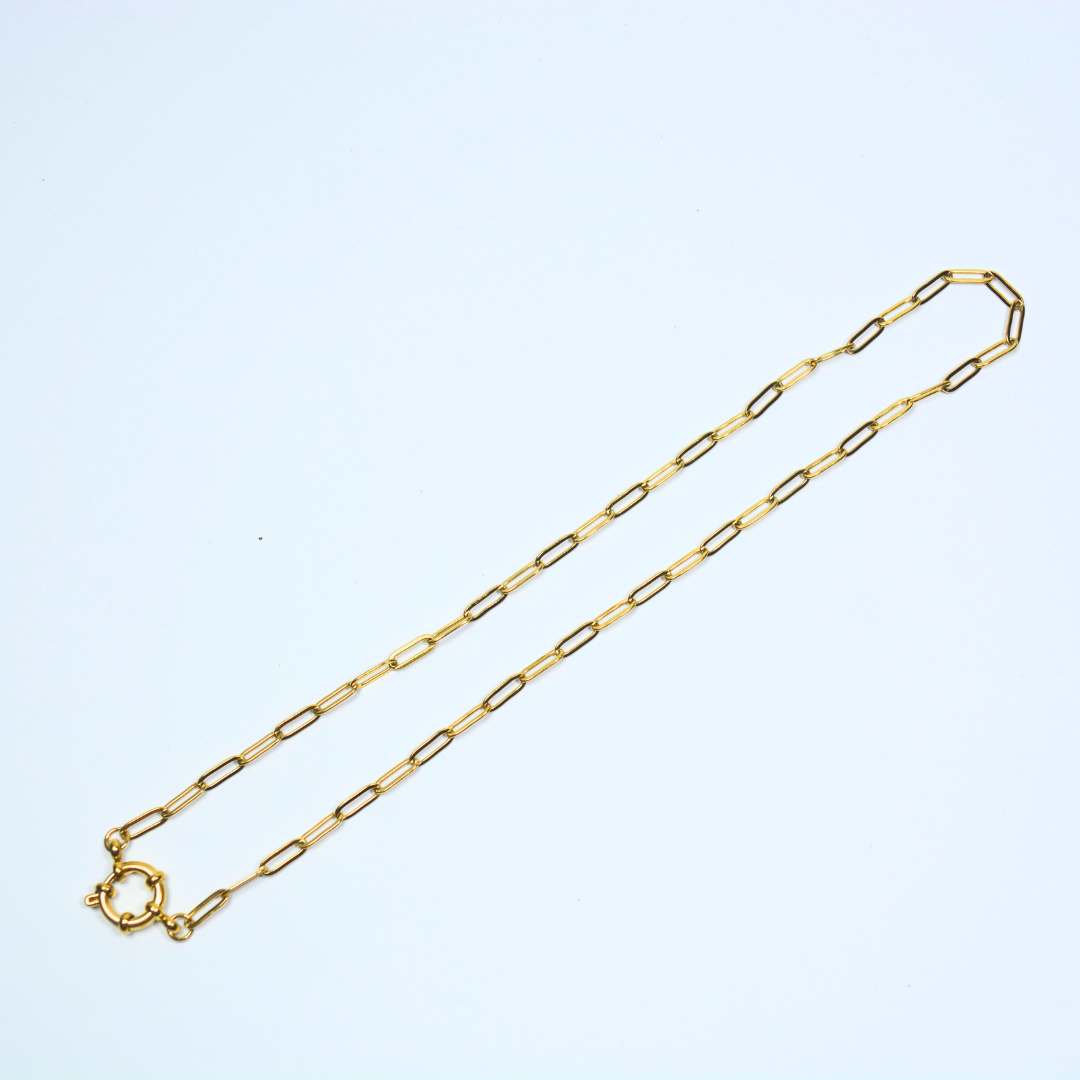 Paperclip Chain | 18k Gold Plated