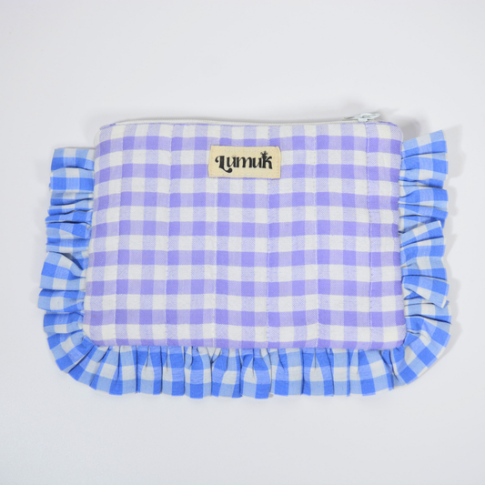 Twilight Pouches | Quilted Ruffle Pouch Set