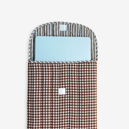 Mocha Check Sleeve