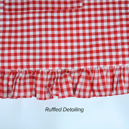 Ruby Ruffles | Gingham Tote