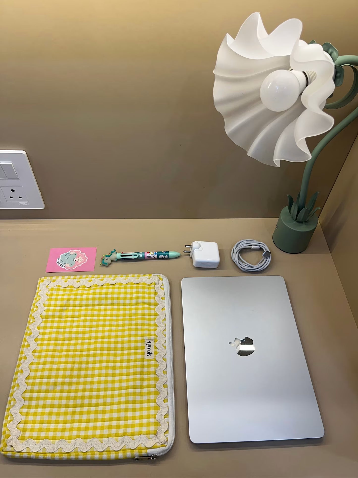 Yellow Poppy Laptop Sleeve