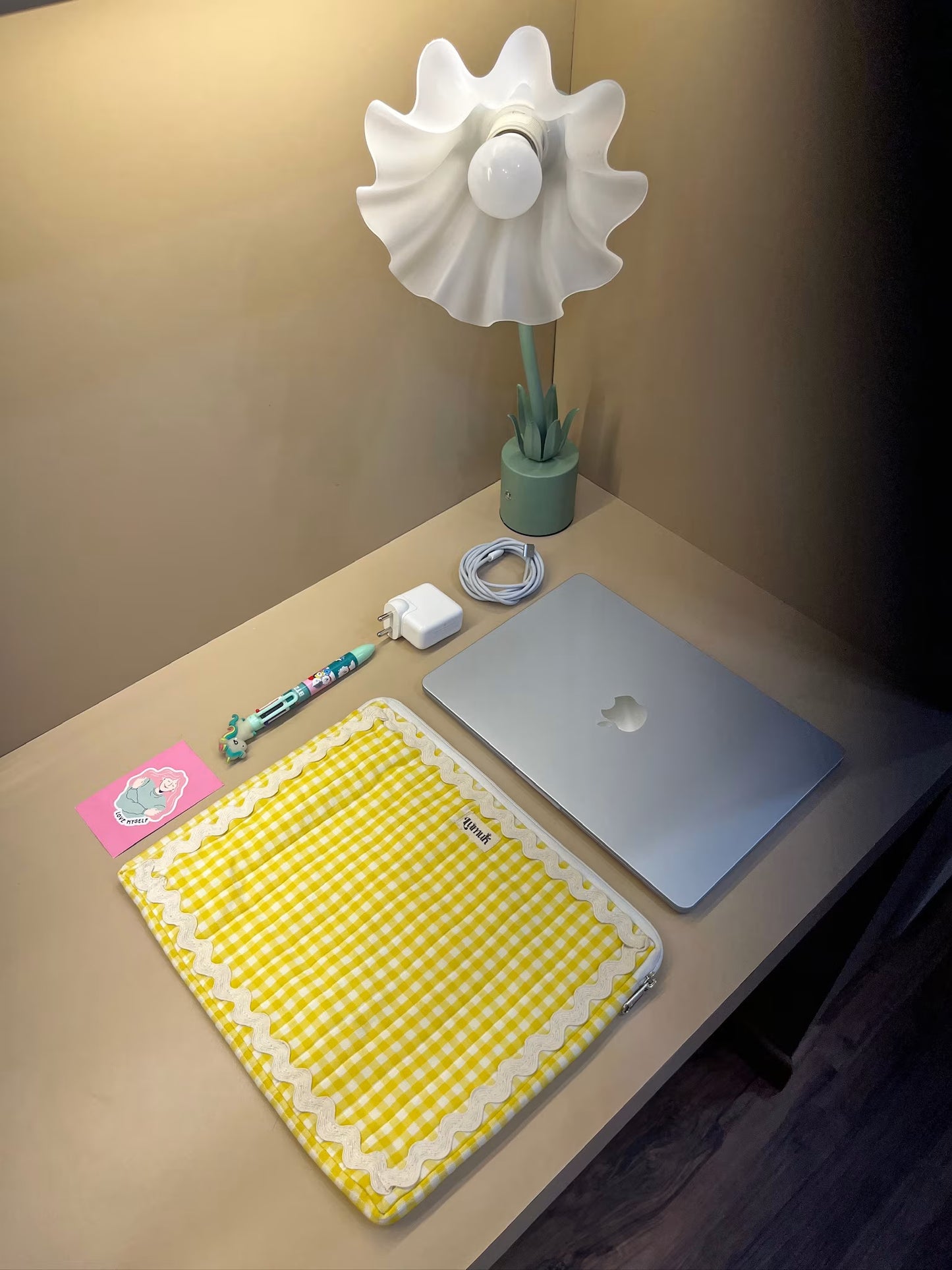 Yellow Poppy Laptop Sleeve